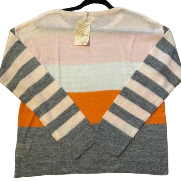 123 $20. Live Start, NWT Hem & Thread striped sweater. - Picture 2 of 3